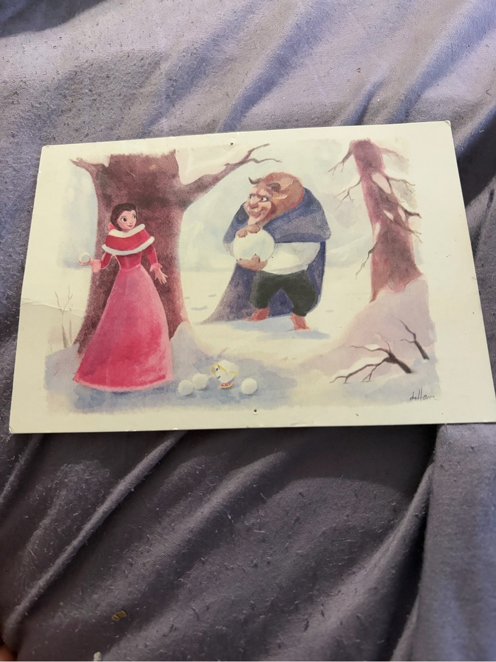 Beauty and the Beast "Something More" Postcard by Sydney Hanson